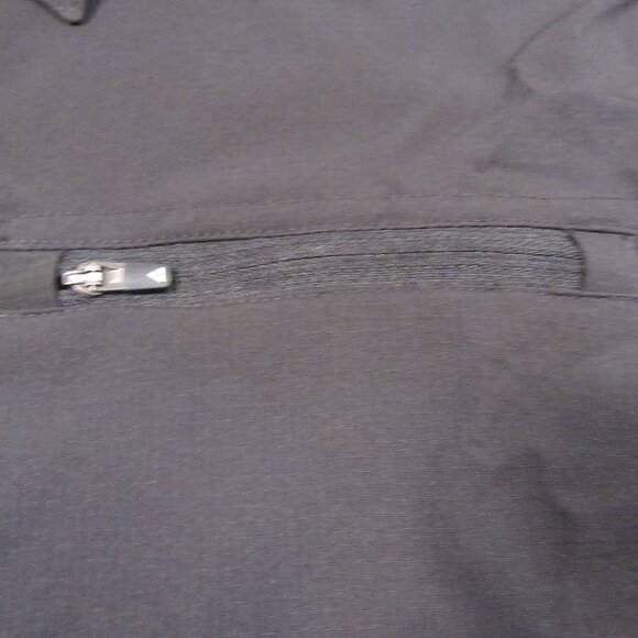 Gerry Men's XL Black Button Down Hiking Shirt Front Zip Pocket Lightweight - Picture 6 of 12